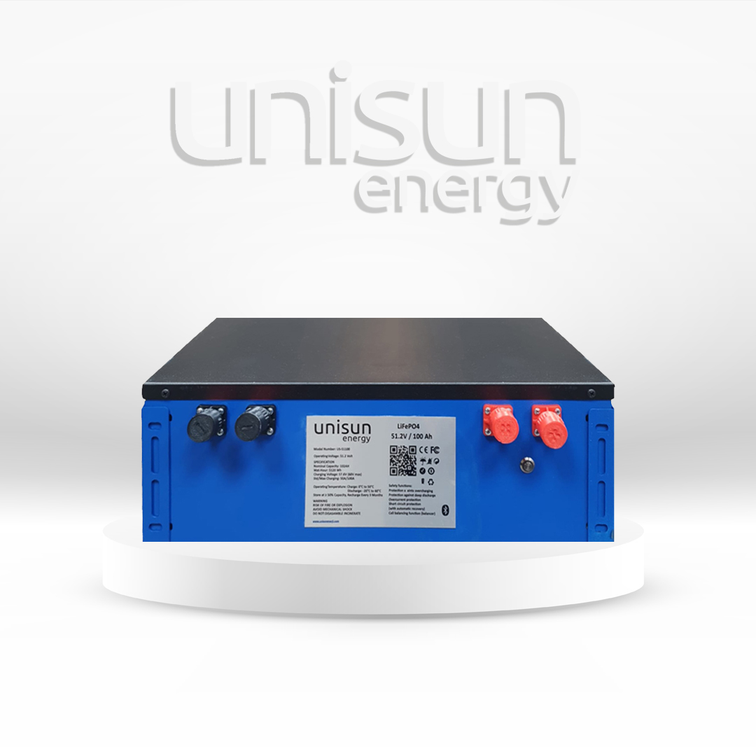 51.2V 100 Ah LifePo4 Lityum Akü Unisun Energy 51.2V 100 Ah LiFEPO4 Lityum Akü - Görsel 1